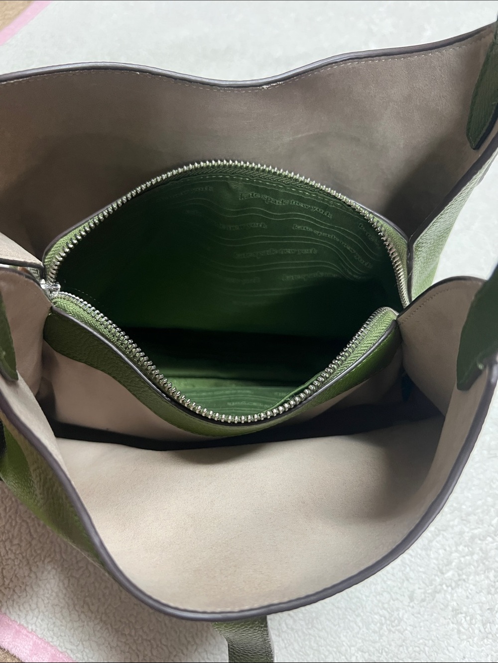 Kate Spade Deco Small Pebbled Leather Crossbody Tote Bag - Picture 9 of 13